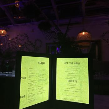 Yalla - Light up menu - Lebanese Near Me - Washington, DC, District of Columbia