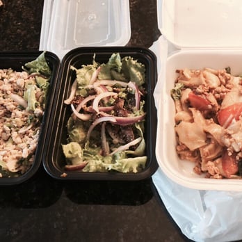 Chao Phra Ya - From the left: Larb Chicken, Beef Salad, Drunken Noodles with Chicken - Thai Near Me - Herndon, Virginia Chao Phra Ya - From the left: Larb Chicken, Beef Salad, Drunken Noodles with Chicken - Thai Near Me - Herndon, Virginia