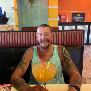 Vallarta Mexican Grill - Huge Top Shelf Spicy Pineapple Jalapeno Margarita - Mexican Near Me - Pensacola, Florida