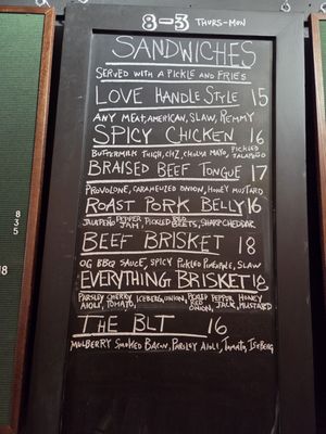 Menu photo 3 Love Handle Indianapolis, IN