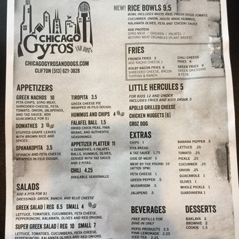 Chicago Gyros and Dogs - Menu - Greek Near Me - Cincinnati, Ohio Chicago Gyros and Dogs - Menu - Greek Near Me - Cincinnati, Ohio