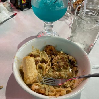 Jo's Diner - Crawfish Crabcake and Shrimp Pasta Drink: Blue Dream - American Near Me - Flowood, Mississippi Jo's Diner - Crawfish Crabcake and Shrimp Pasta Drink: Blue Dream - American Near Me - Flowood, Mississippi