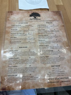Menu photo 1 The Outpost Riverside, CA