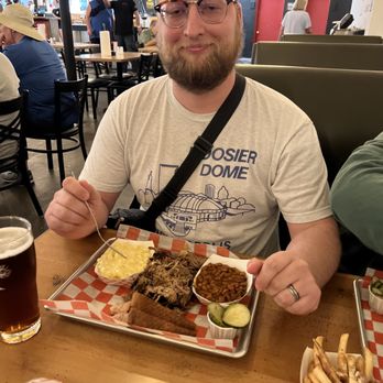 Trax BBQ - Celebrating Saturday with my son! - Barbeque Near Me - McCordsville, Indiana