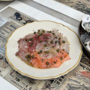 Photo of Swan Oyster Depot - San Francisco, CA, United States. Sicilian crudo