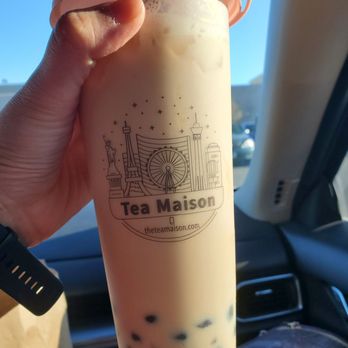 Tea Maison - Assam milk tea with boba half sweet - Juice Bars & Smoothies Near Me - Las Vegas, Nevada