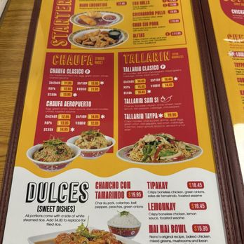 Chifa Ya Chau - Menu - Peruvian Near Me - Mt. Juliet, Tennessee