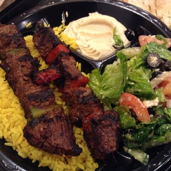 Pita Grill Express - Shish Kebab Plate. Almost $13! - Mediterranean Near Me - Orange, California