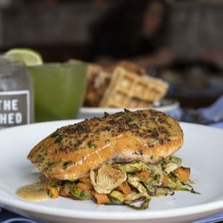 The Shed Restaurant - West Sayville NY - Amazing Glazed Salmon Lunch & Dinner at The Shed Restaurant Sayville