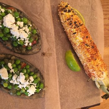 Rosie's - Great times with elote and Tlacoyos (black bean filled masa) (delicious though a bit greasy) - Mexican Near Me - New York, New York Rosie's - Great times with elote and Tlacoyos (black bean filled masa) (delicious though a bit greasy) - Mexican Near Me - New York, New York