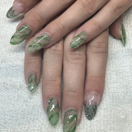 Full set marble design drawn by hand