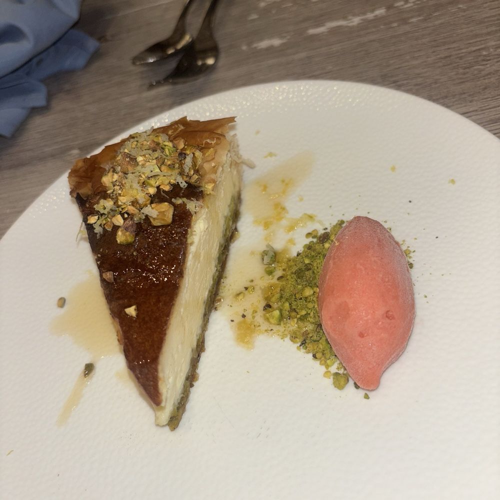 Naxos Taverna - Baklava sorbet cheesecake - Greek Near Me - Las Vegas, Nevada Naxos Taverna - Baklava sorbet cheesecake - Greek Near Me - Las Vegas, Nevada