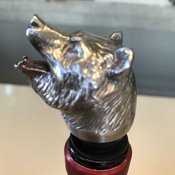 Knights Bridge Winery - Bear aerator pourer for the reserve Cabernet Sauvignon. - Wine Tasting Room Near Me - Calistoga, California Knights Bridge Winery - Bear aerator pourer for the reserve Cabernet Sauvignon. - Wine Tasting Room Near Me - Calistoga, California