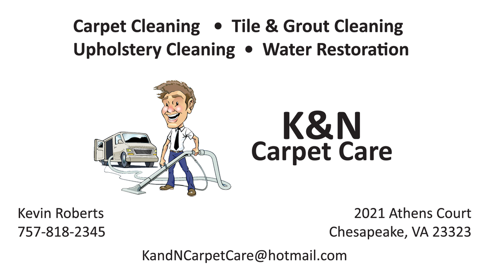 K & N CARPET CARE Updated June 2024 2021 Athens Ct, Chesapeake