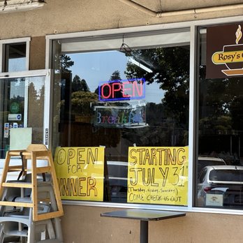 Rosy's Cafe - Outside - open for dinner starting 7/31/25 - American Near Me - Hayward, California