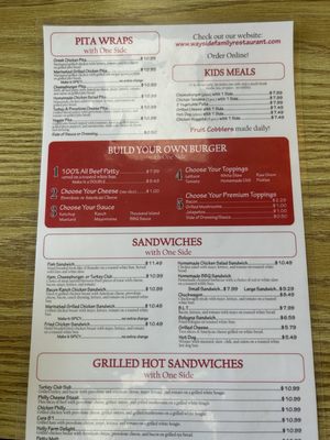 Menu photo 2 Wayside Family Restaurant Concord, NC Menu photo 2 Wayside Family Restaurant Concord, NC