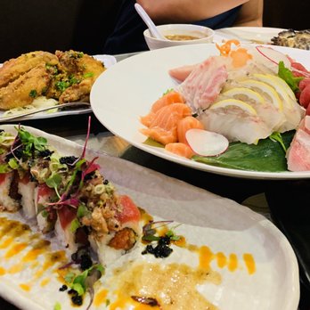 Zen Sushi - chicken wings, 24 pc sashimi plate, and a specialty tuna roll (forgot the name) - Asian Fusion Near Me - La Crescenta, California Zen Sushi - chicken wings, 24 pc sashimi plate, and a specialty tuna roll (forgot the name) - Asian Fusion Near Me - La Crescenta, California