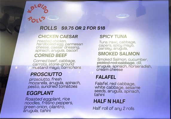 Menu photo 2 Kaleido Rolls Newport Beach, CA Menu photo 2 Kaleido Rolls Newport Beach, CA
