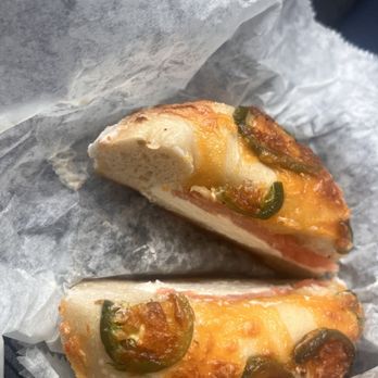 Bagels Etc. - Jalapeño Cheddar Bagel with Lox Cream Cheese - Bagels Near Me - Washington, DC, District of Columbia