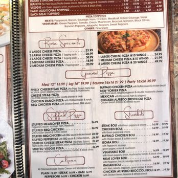 Roma's Diner And Pizzeria - Menu - Pizza Near Me - Bloxom, Virginia