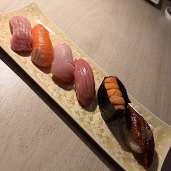 Doanburi - Nigiri: Chutoro, Kame, Hamachi, Otoro, Uni, Unagi - Japanese Near Me - Las Vegas, Nevada Doanburi - Nigiri: Chutoro, Kame, Hamachi, Otoro, Uni, Unagi - Japanese Near Me - Las Vegas, Nevada