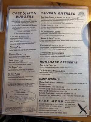 Menu photo 1 Cast Iron Tavern Golden, CO Menu photo 1 Cast Iron Tavern Golden, CO