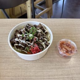 Beef Bulgogi and side Kimchi Beef Bulgogi and side Kimchi