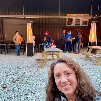 Mills River Brewing - Nice heaters to warm you up outside. - Breweries Near Me - Mills River, North Carolina
