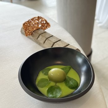 Martin Berasategui - Green and black olives  @davideatsdc - Signature Cuisine Near Me - Lasarte-Oria, SS