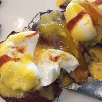 Breakfast Republic - Jurassic Pork Benedict. One egg cooked perfect the other was still over cooked. This was my second round of bennies. - Breakfast & Brunch Near Me - Encinitas, California