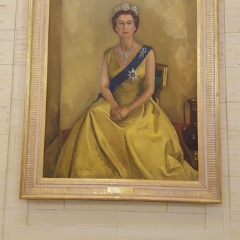 Senate of Canada Building - Portrait of Queen Elizabeth - Public Services & Government Near Me - Ottawa, Ontario
