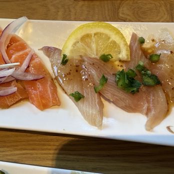 X-Fish Izakaya - Salmon Carpaccio, Yellowtail Carpaccio - Sushi Bars Near Me - Brea, California X-Fish Izakaya - Salmon Carpaccio, Yellowtail Carpaccio - Sushi Bars Near Me - Brea, California