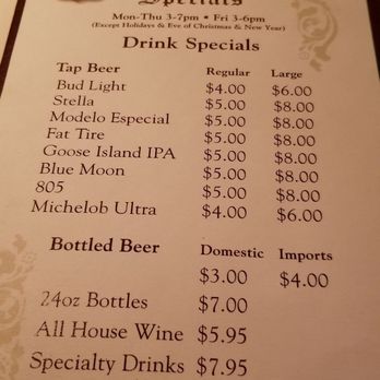 Clearman's Steak 'N Stein - Happy hour drink specials - Steakhouses Near Me - Pico Rivera, California Clearman's Steak 'N Stein - Happy hour drink specials - Steakhouses Near Me - Pico Rivera, California