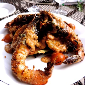 Santa Fe - Fried green tomatoes and grilled shrimps! - Latin American Near Me - New Orleans, Louisiana Santa Fe - Fried green tomatoes and grilled shrimps! - Latin American Near Me - New Orleans, Louisiana