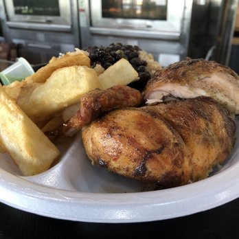Super Chicken - Half chicken with yucca and rice & beans - Peruvian Near Me - Sterling, Virginia