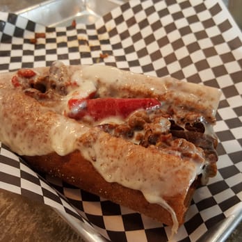 The Stackz Co - Siracha cheese steak, delicious! I have been to philly and this beats Geno's world famous cheese steaks. - American Near Me - Rancho Cucamonga, California The Stackz Co - Siracha cheese steak, delicious! I have been to philly and this beats Geno's world famous cheese steaks. - American Near Me - Rancho Cucamonga, California