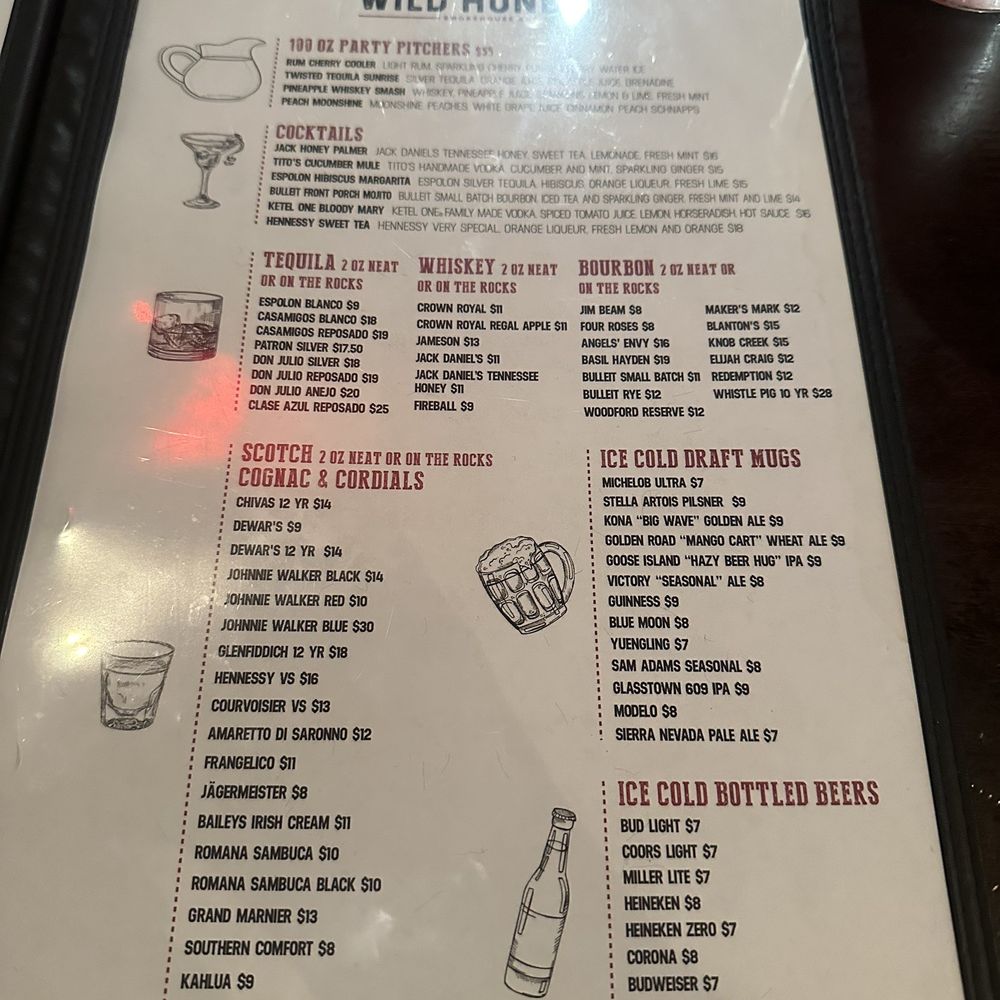 Wild Honey BBQ - Menu - Smokehouse Near Me - Atlantic City, New Jersey