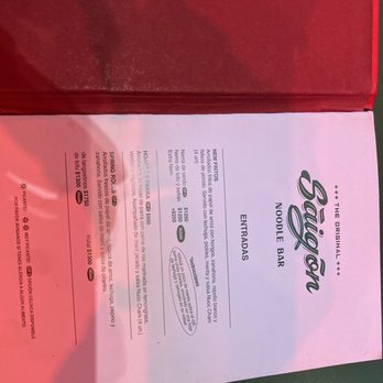 Saigón - Menu front - Vietnamese Near Me - Buenos Aires, C