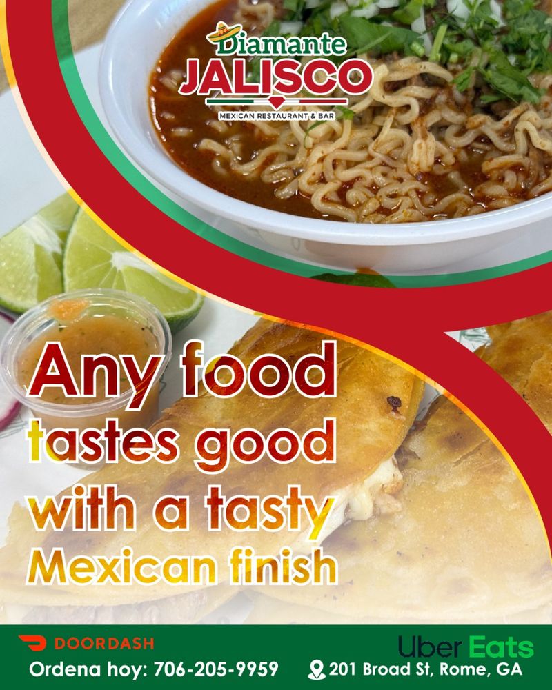 Food from Diamante Jalisco
