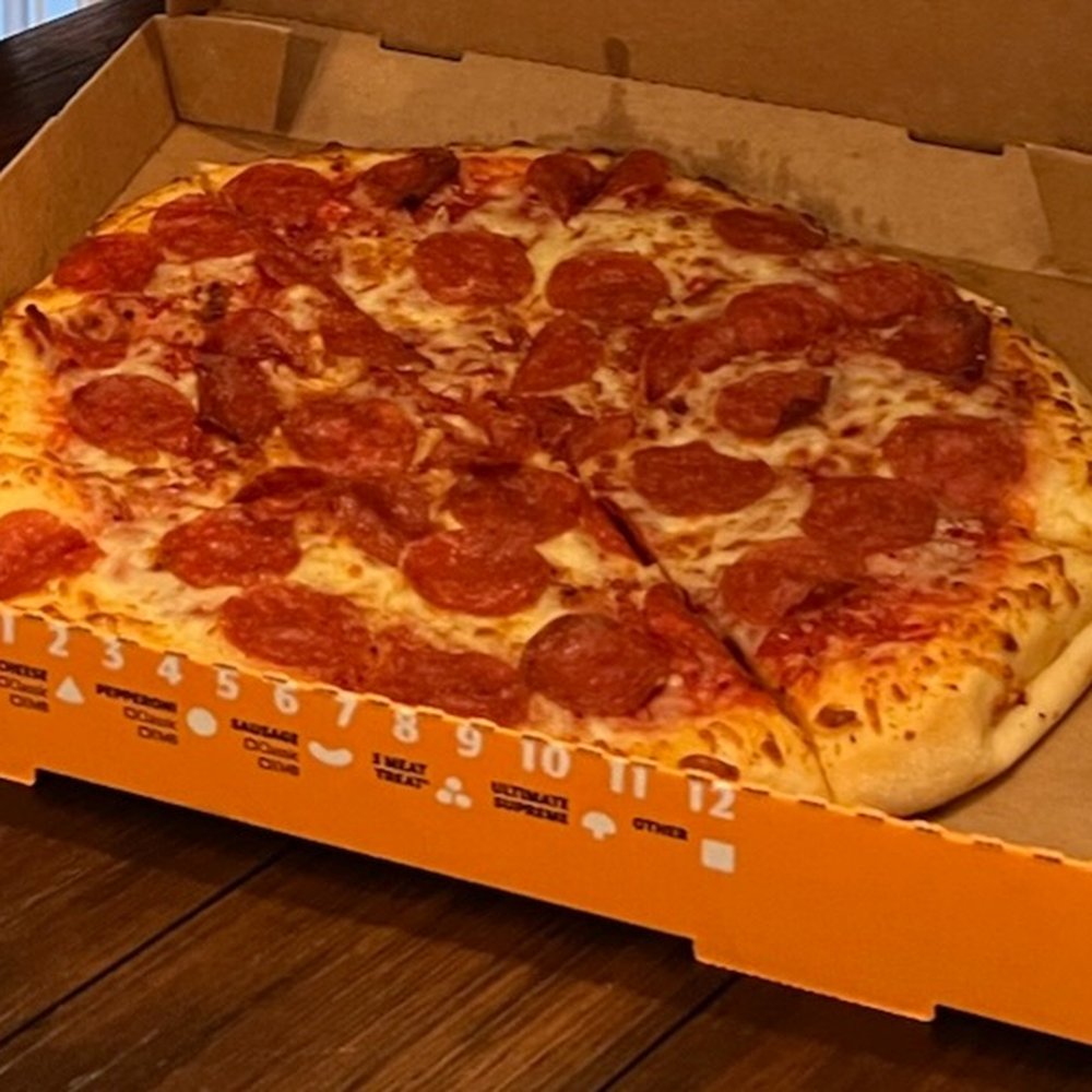 Just a plain ol' pepperoni hot n' ready Just a plain ol' pepperoni hot n' ready