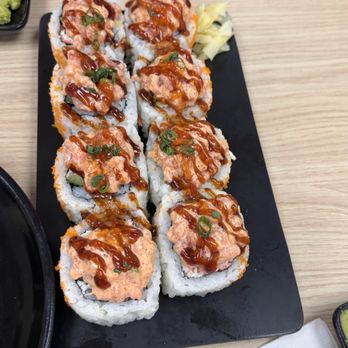 Domo Cafe Pearl Kai - Volcano sushi roll. Fresh spicy ahi, perfect the way we like it. - Sushi Bars Near Me - Aiea, Hawaii Domo Cafe Pearl Kai - Volcano sushi roll. Fresh spicy ahi, perfect the way we like it. - Sushi Bars Near Me - Aiea, Hawaii
