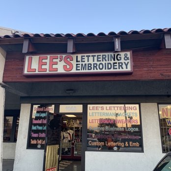 Lee's Lettering & Embroidery - Embroidery & Crochet Near Me - La Puente, California Lee's Lettering & Embroidery - Embroidery & Crochet Near Me - La Puente, California