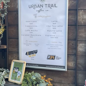 Urban Trail Coffee - Menu - Coffee & Tea Near Me Urban Trail Coffee - Menu - Coffee & Tea Near Me