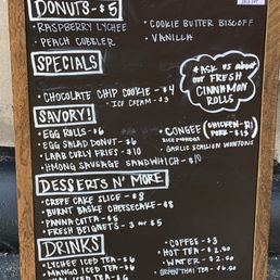Menu board Menu board