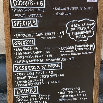 SoYen Desserts - Menu board - Donuts Near Me - Saint Paul, Minnesota SoYen Desserts - Menu board - Donuts Near Me - Saint Paul, Minnesota