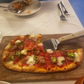 Cucina Venti Restaurant - Italian Sausage, Honey and Serrano Flatbread - Italian Near Me - Mountain View, California