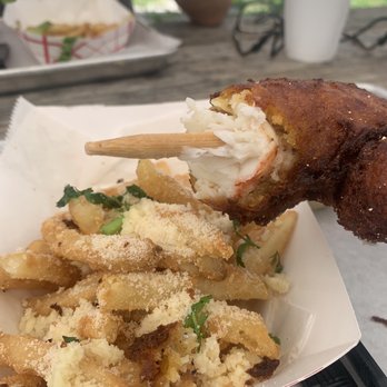 Big Ray's Fish Camp - Lobster Corn Dog - Seafood Near Me - Tampa, Florida