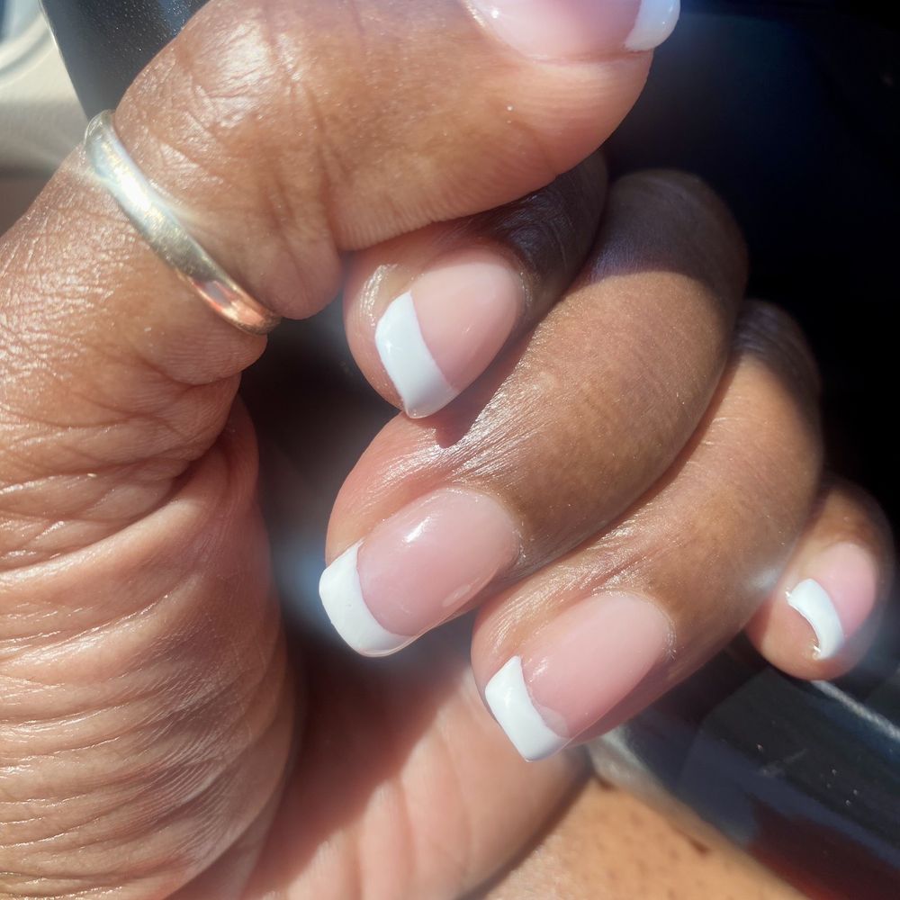 No chip French manicure on my natural nails. No chip French manicure on my natural nails.