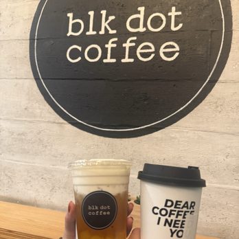 Blk Dot Coffee - Sea salt Jasmine tea and Hot Spanish Latte - Coffee & Tea Near Me - Irvine, California
