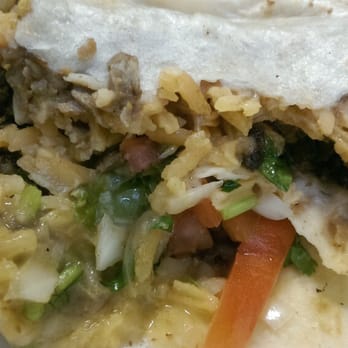 Tacos El Comedor - A peek into the steak burrito. - Food Trucks Near Me Tacos El Comedor - A peek into the steak burrito. - Food Trucks Near Me